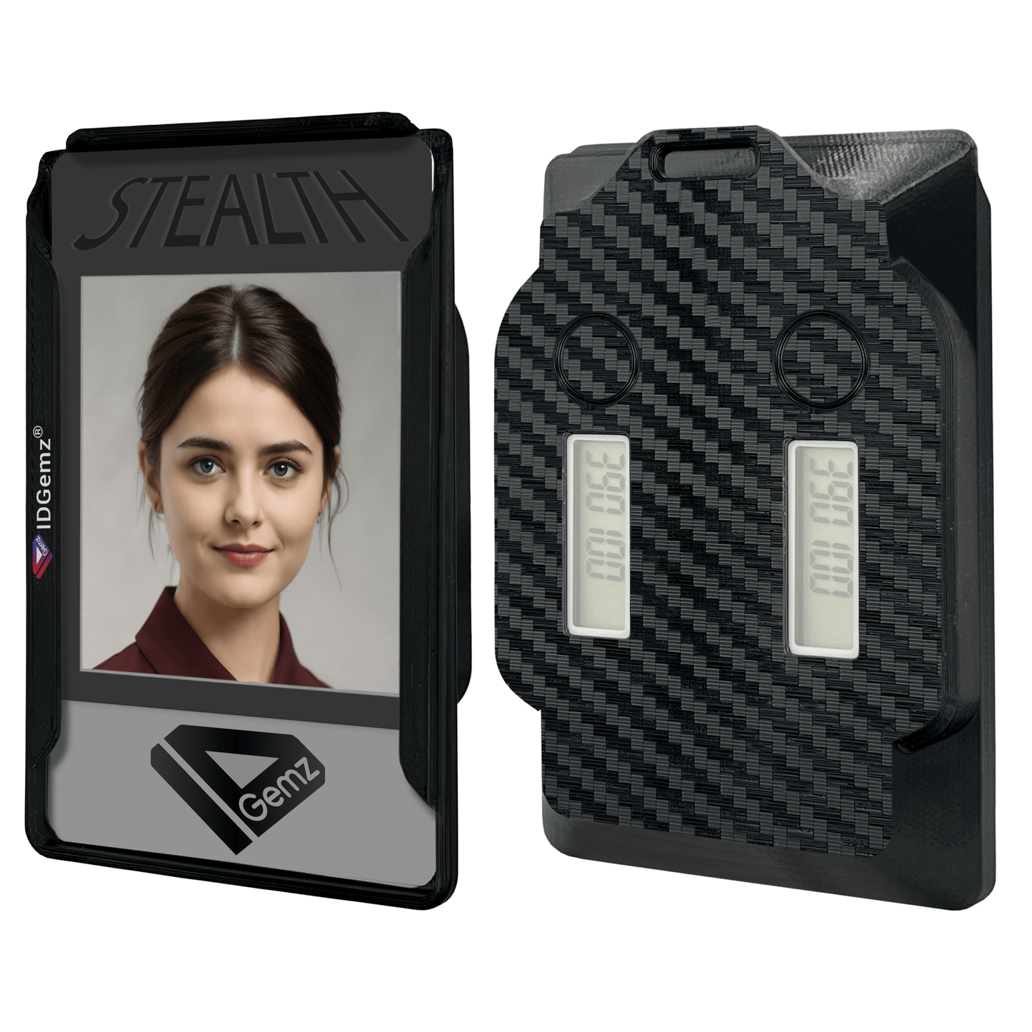 Badge Holder for Digipass GO - 6 Tokens - Stealth Black - Holds up to 3 Badges - IDGemz by NerdWidgets