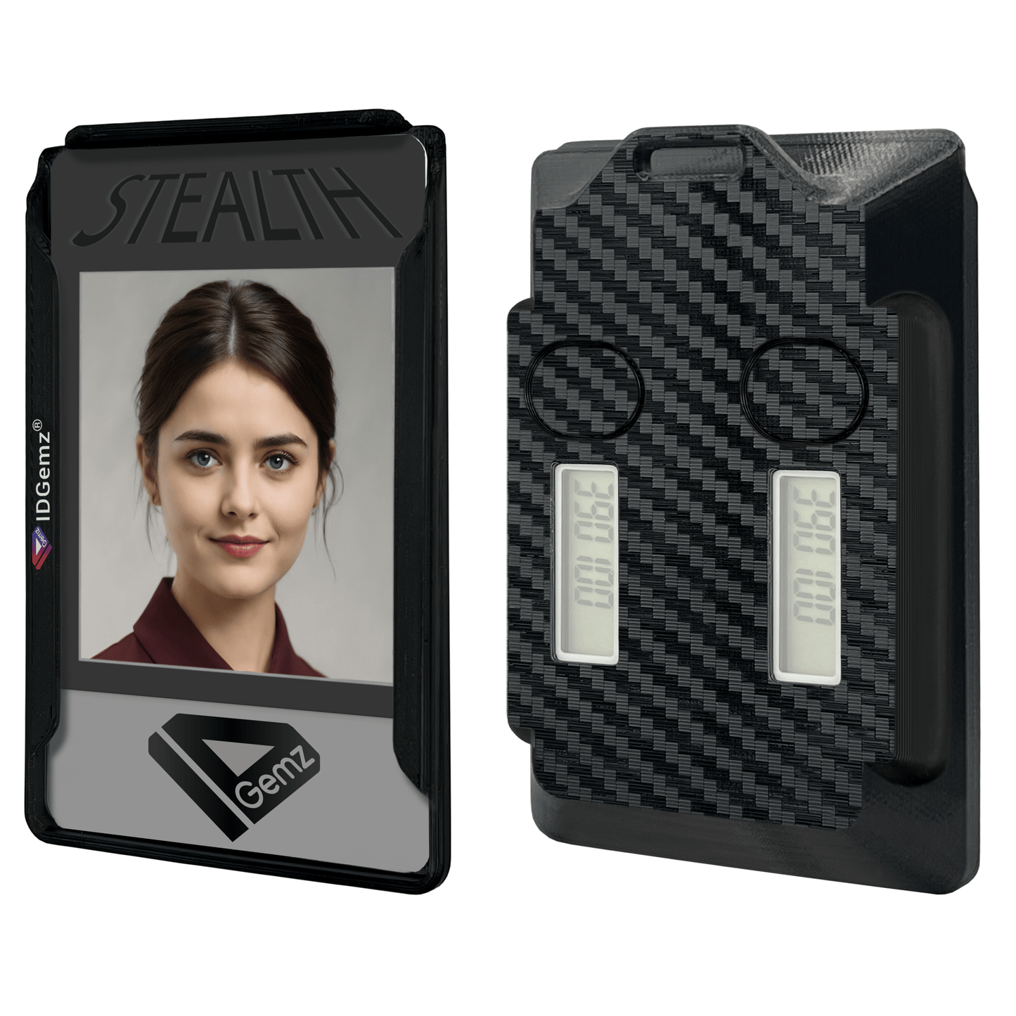 Badge Holder for Digipass GO - 7 Tokens - Stealth Black - Holds up to 3 Badges - IDGemz by NerdWidgets