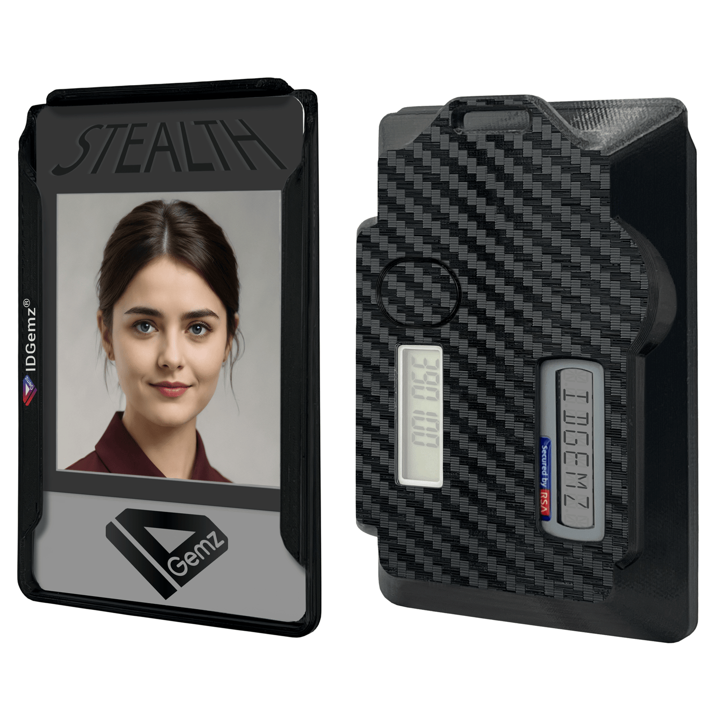 Badge Holder for Digipass GO - 7 Tokens - Stealth Black - Holds up to 3 Badges - IDGemz by NerdWidgets