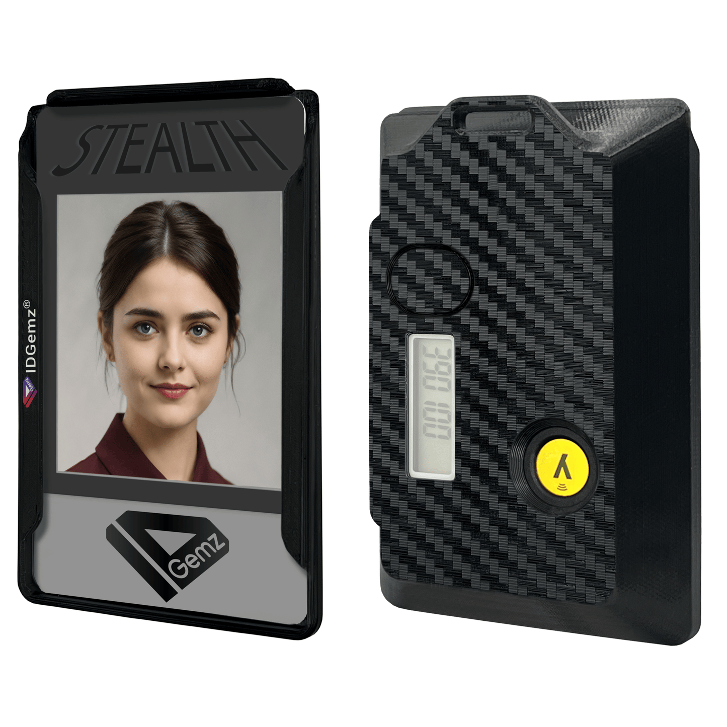 Badge Holder for Digipass GO - 7 Tokens - Stealth Black - Holds up to 3 Badges - IDGemz by NerdWidgets