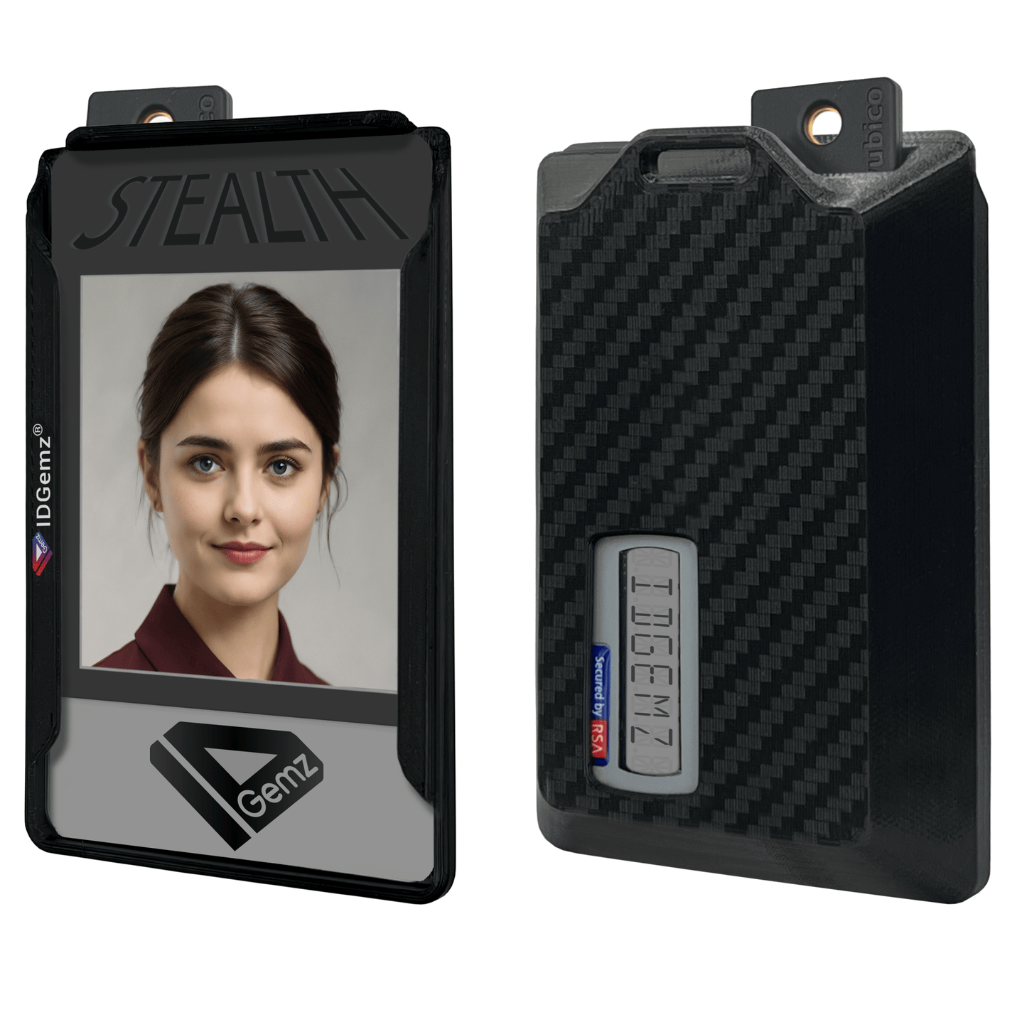 Badge Holder for Yubikey 5 NFC & RSA SecurID Tokens - IDGemz by NerdWidgets