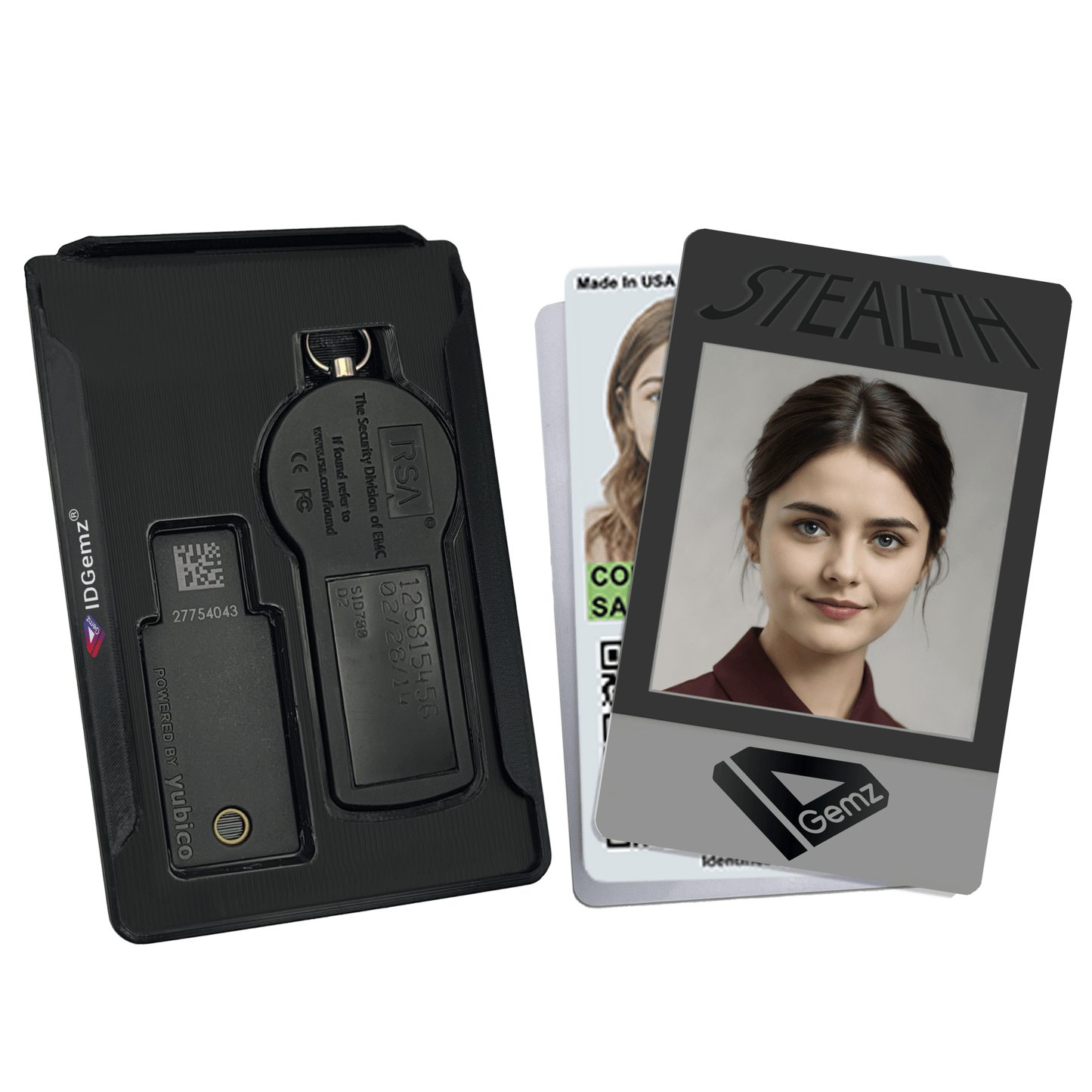 Badge Holder for Yubikey 5 NFC & RSA SecurID Tokens - IDGemz by NerdWidgets