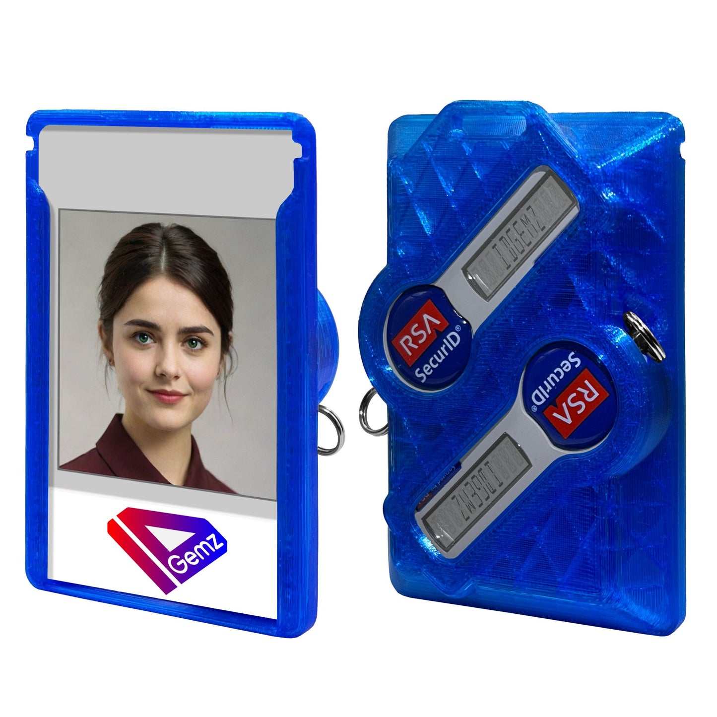 Badge Holder for 2 RSA SecurID Tokens - Holds up to 3 Badges - IDGemz by NerdWidgets