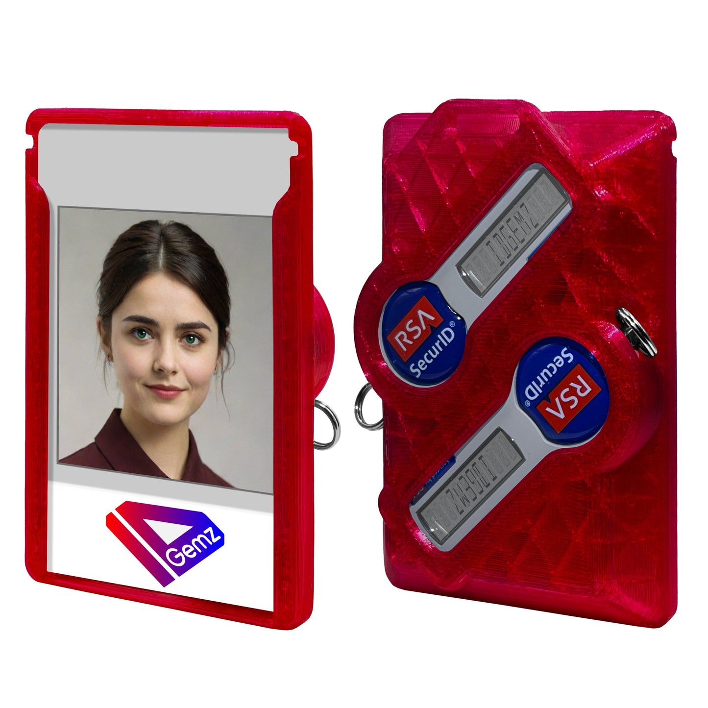 Badge Holder for 2 RSA SecurID Tokens - Holds up to 3 Badges - IDGemz by NerdWidgets