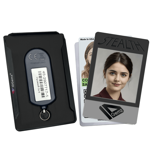 Badge Holder for Digipass GO - 6 Tokens - Stealth Black - Holds up to 3 Badges - IDGemz by NerdWidgets