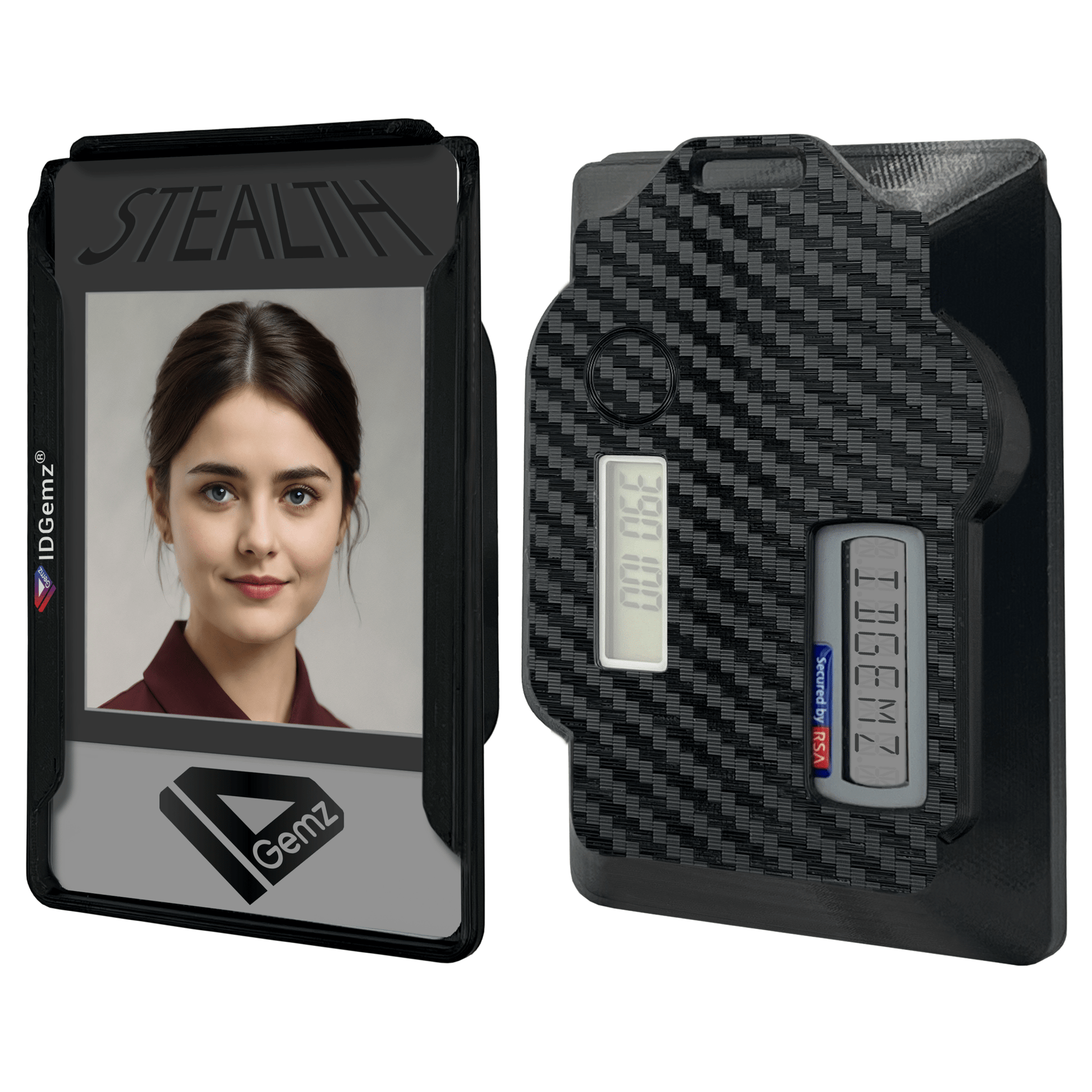 Badge Holder for Digipass GO - 6 Tokens - Stealth Black - Holds up to 3 Badges - IDGemz by NerdWidgets