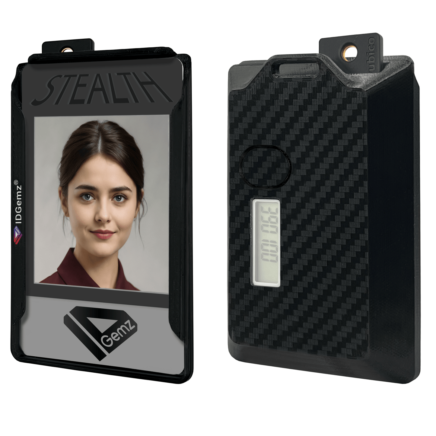 Badge Holder for Digipass GO - 7 Tokens - Stealth Black - Holds up to 3 Badges - IDGemz by NerdWidgets