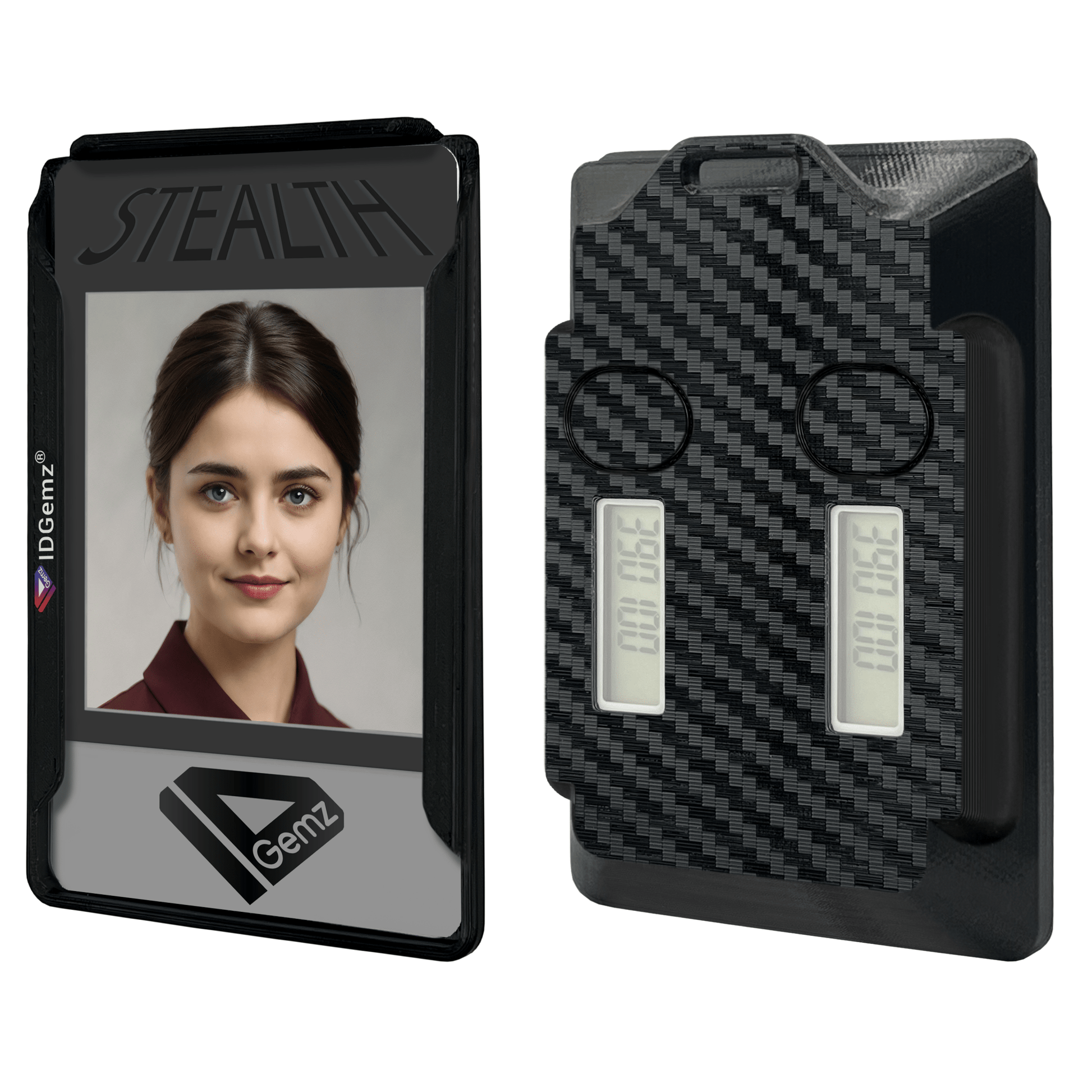 Badge Holder for Digipass GO - 7 Tokens - Stealth Black - Holds up to 3 Badges - IDGemz by NerdWidgets