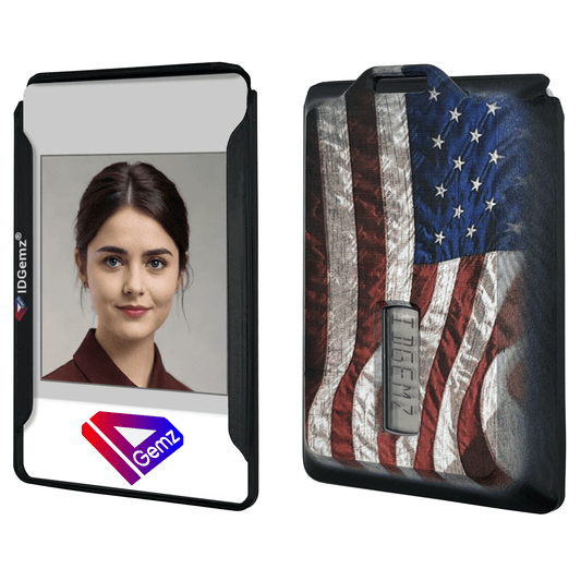 Patriotic Badge Holder for 1, 2, or 3 RSA SecurID Tokens - Holds up to 4 Badges - IDGemz by NerdWidgets