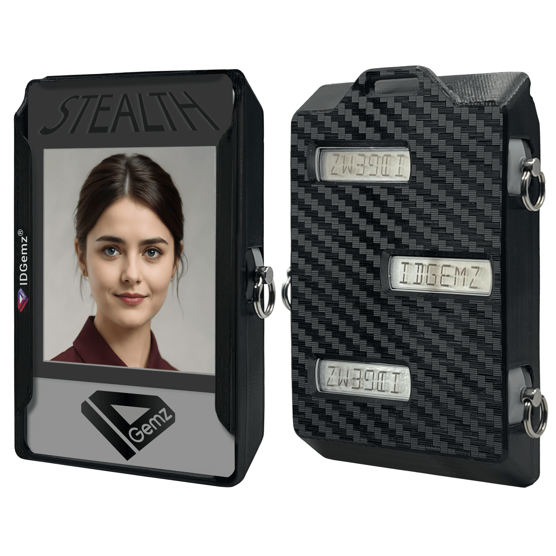 Stealth Badge Holder for 1, 2, or 3 RSA SecurID Tokens - Holds up to 4 Badges - IDGemz by NerdWidgets